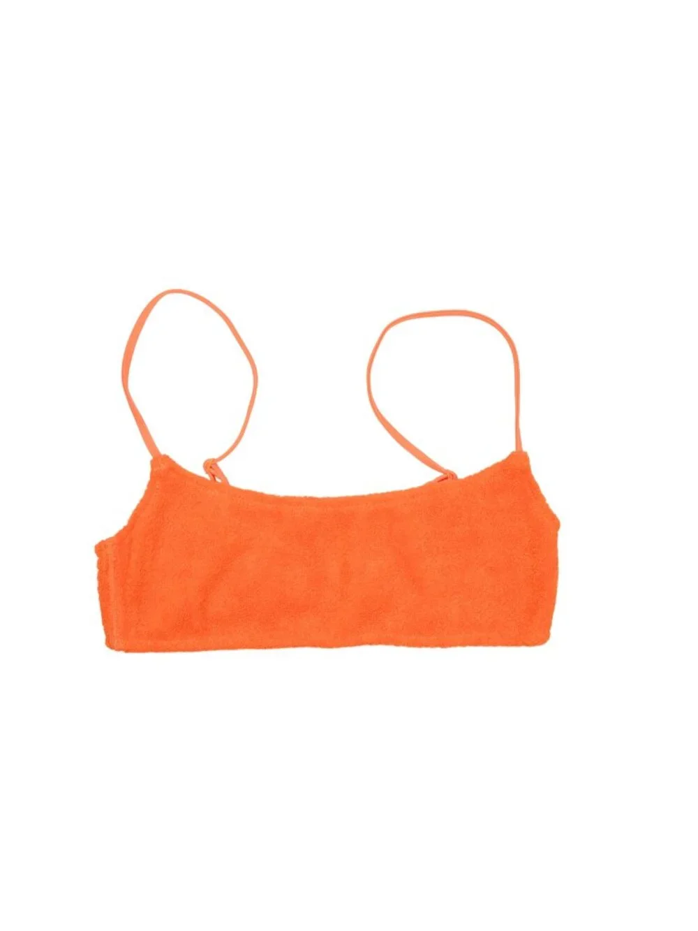 Triangl Swimwear Mica Terry Bikini Top in Orange